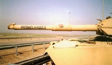 B-12 (Michealangelo) on  duty near Safwan, Iraq